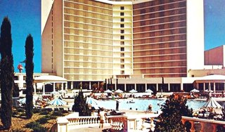 The pool at Caesars, circa 1970.