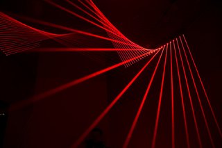 Audi inspired—and sponsored—a LED light installation by artist Matthew Schreiber.
