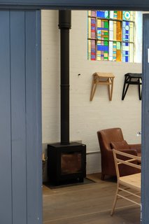 The designers wanted the studio to feel natural and warm.