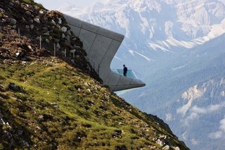 The Messner Mountain Museum, located 7464 feet above sea level in Italy’s Dolomites, is one of Zaha Hadid’s last works. The celebrated British architect passed away in March. 