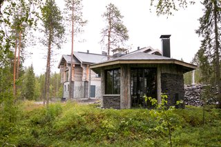 The property also includes a gazebo and garage. 