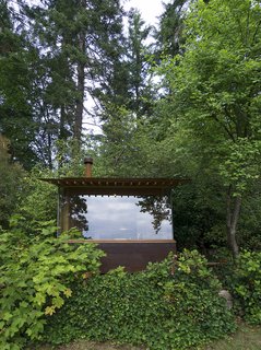 Erecting a modern cabin where a tool shed once stood became a family exercise for architect Jim Cutler and his daughter, Hannah, who worked with him on the design and build. 