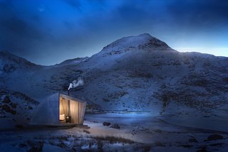 Arthur’s Cave, by Miller Kendrick Architects, references King Arthur and will be insulated with locally sourced sheep’s wool.