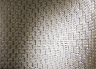 Detail of a curved wall. 