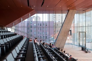 The auditorium includes 275 seats for lectures and concerts. 