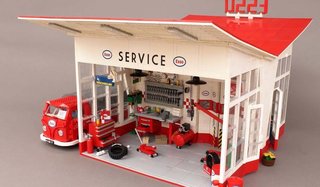 A Modernist Gas Station Made From Lego Is Fit For Any Shelf - Photo 6 of 6 -
