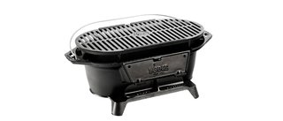 Cast iron cooking products have an intense fan base, but the weight and lack of a hood makes the Lodge Cast Iron Grill a questionable choice for many outdoor events. (<span style="line-height: 1.8;">Amazon: $88.73)</span>