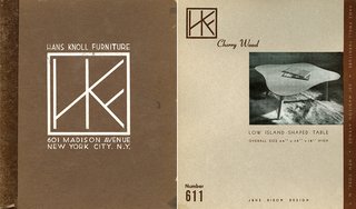 Jens Risom designs for Hans Knoll Furniture, 1942. Image from the Knoll Archive.