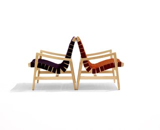 Jens Risom's 650 Line Lounge Chair with Arms. Photograph by Ilan Rubin.
