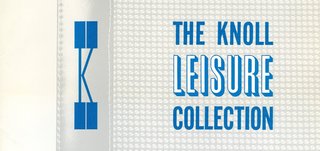 Herbert Matter's graphic treatment of The Leisure Collection, 1966. Image from the Knoll Archive.