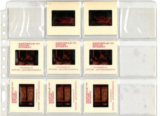Yves Vidal contact sheet for publicity stills used in Knoll International brochures. Image from the Knoll Archive.