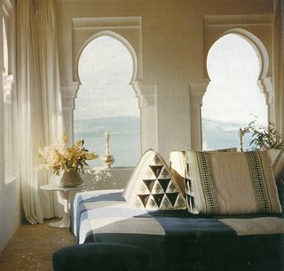 Yves Vidal's York Castle in Tangiers, Morocco. Photograph from the Knoll Archive.