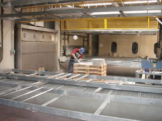 Quarry to Table: A Story in Stone - Photo 9 of 13 - Marble beginning the hand-finishing process, 2013. Photography by Knoll.