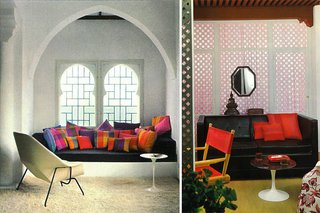The colorful inner spaces of York Castle, where light filtered in through Moorish-inspired windows. 