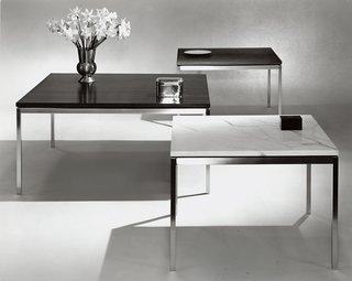 Introducing New Designs Inspired by a Century of Florence Knoll - Photo 7 of 9 - The End Tables designed by Florence Knoll as "fill ins" for the office designs of the Planning Unit. Image from the Knoll Archive. 