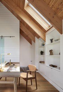 A 106 Harold Desk by Luca Nichetto sits in the study. 