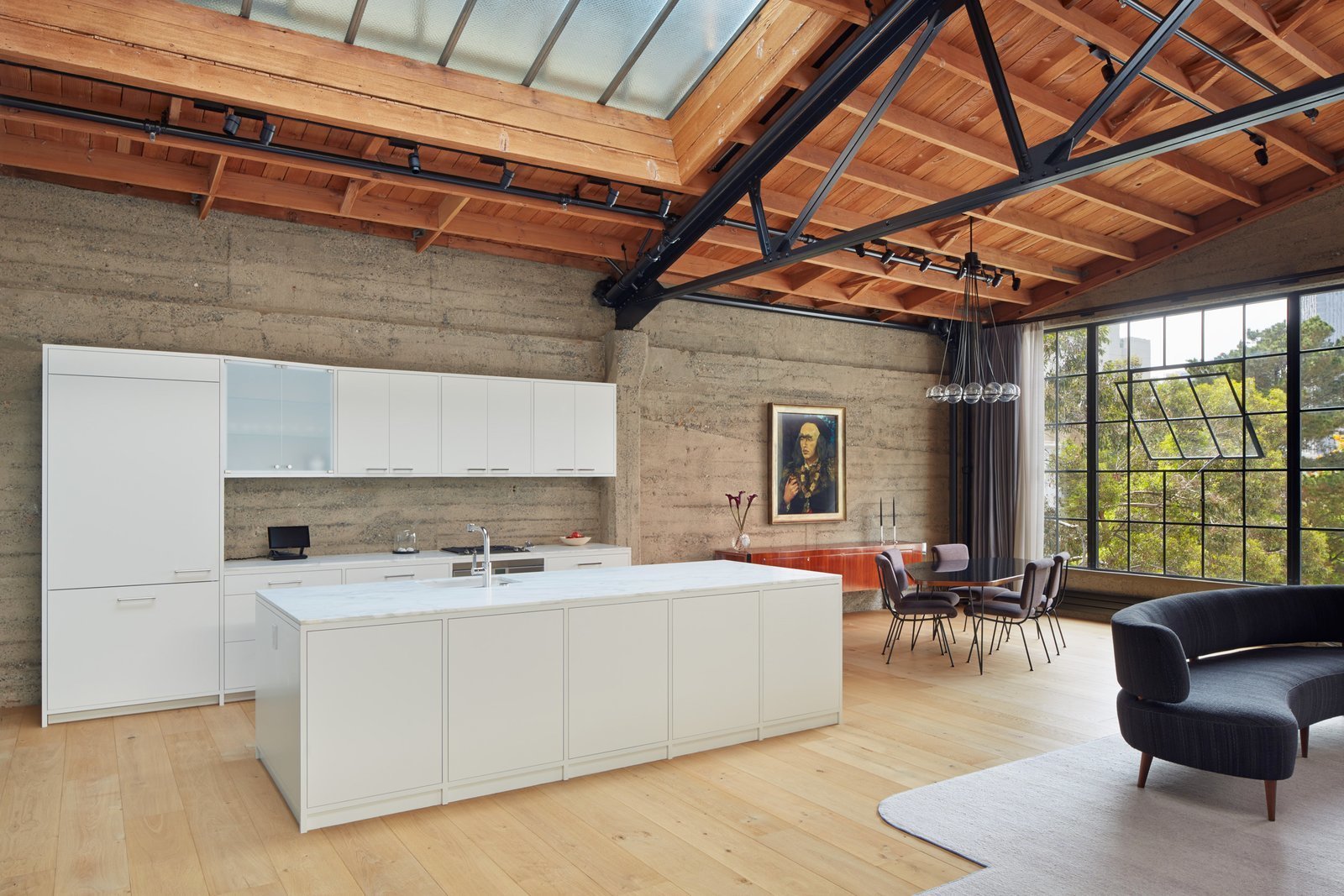 This loft was once a knitting mill in San Francisco.