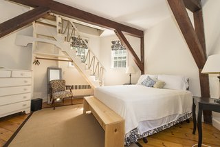 A second bedroom leads up to the windmill's interior. 