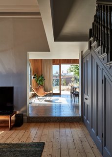 The new addition had to flow seamlessly into the more traditional spaces of the home. 