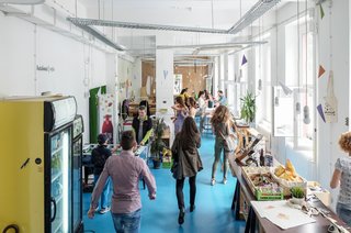 The "BetaCafe" creates a fun space for gathering, and supports various community events like their "Betapitch" and startup job fairs.