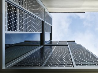 A Historic Victorian in San Francisco Is Meticulously Transformed Into a Modern Family Home - Photo 22 of 26 - Detailing of laser-cut aluminum panels at the rear facade.
