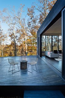In ARCHITECTUREFIRM’s James River House, the 28-foot-long Series 600 Multi-Slide door is comprised of five 10-foot-tall panels of dual-paned, low-E glass, which helps keep the house warm during Virginia winters. All windows and doors feature thermally broken aluminum. "Western Window Systems," says architect Danny MacNelly, "does a great aluminum product that isn’t very expensive. The details are minimal, clean, and refined."