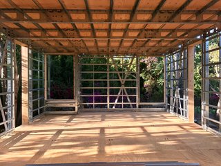 Dan Brunn Architecture and Dwell Break Ground on Bridge House in L.A. - Photo 4 of 6 - Openings are framed and ready for energy-efficient Western Windows.
