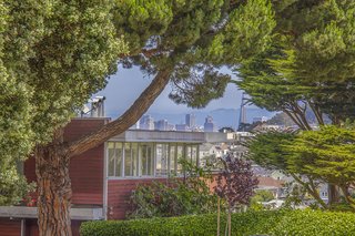 An unobstructed view of the San Francisco skyline can be seen in the background.