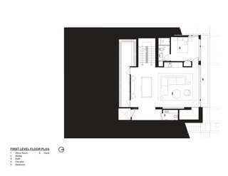 Tank Hill Residence floor plan — first floor