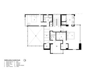 Tank Hill Residence floor plan — third floor