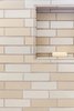 Modern home with Medium Hardwood Floor, Enclosed Shower, Pedestal Sink, Alcove Tub, Bath Room, Ceramic Tile Wall, and Two Piece Toilet. Guest Photo 5 of 7th Avenue