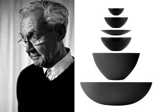 The Danish material researcher Herbert Krenchel and the Krenit series in six different sizes. 