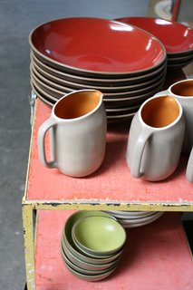Finished ware, just out of the kiln.