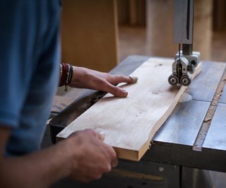 Jacob May uses only domestically sourced lumber, working closely with his local lumberyard.