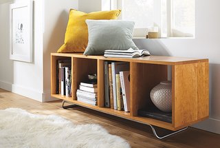 Ferris cubby bench in cherry