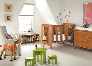 Ferris cubby bench in cherry