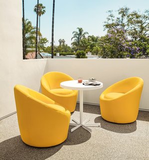 Crest chairs, Penelope table