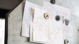 Our Creative Director, Jeremy Pyles, starts each new piece with a sketch. 