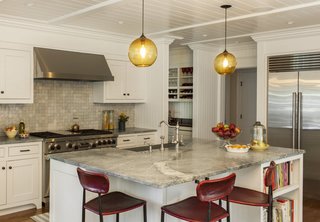 Contemporary Kitchen Island Lighting Shines In New England Contemporary Kitchen Island Lighting Shines In New England