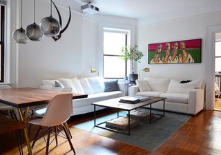 Table Pendant Lighting Adds to New York City Home's Unique Minimalism - Photo 1 of 3 -