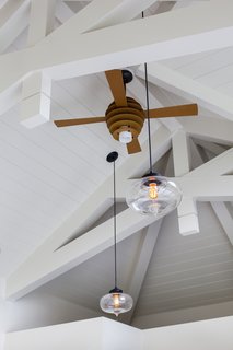 Historic Massachusetts Home Uses Modern Pendant Lights in Pool House - Photo 2 of 3 -