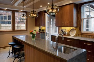 Private Boston Residence Shines Bright with Kitchen Island Pendant Lighting - Photo 1 of 3 -