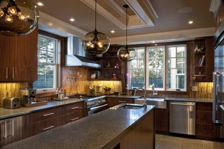 Private Boston Residence Shines Bright with Kitchen Island Pendant Lighting - Photo 3 of 3 -