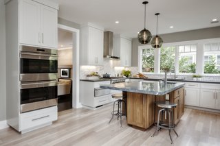 Contemporary Kitchen Island Pendants Spotted in California Home - Photo 1 of 4 -