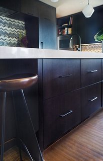 Bold Kitchen Island Pendant Lighting Shines Bright in Boston Home - Photo 3 of 3 -