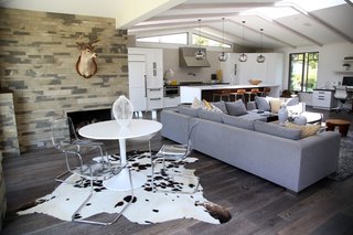 Kitchen Island Modern Lighting Adds Minimalist Feel to California Home - Photo 3 of 4 -