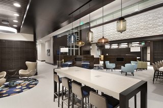 Modern Hotel Lighting Adorns Lobby of Hilton Resort in Myrtle Beach - Photo 3 of 4 -