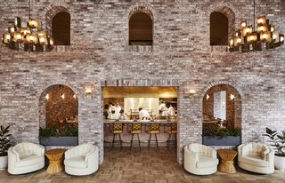 The original building's carriage house now serves as the hotel's main kitchen.