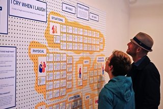 Design Week Portland Showcases the Talent of its Vibrant Design Community - Photo 12 of 13 - "I Cry When I Laugh" by Laura Allcorn and the Periphery exhibit will be on view through May at the Olympic Mills Commerce Center.