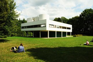 Located outside of Paris in Poissy, Villa Savoye is the best illustration of Le Corbusier's five points of architecture. A modern take on a French country house, the home is still considered to be one of the most significant contributions to modern architecture in the 20th century. 